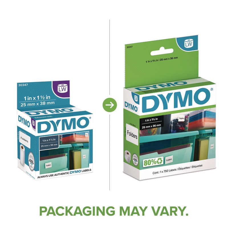 DYMO LW Multipurpose Labels, 1" x 1.5", White, 750 Labels/Roll (DYM30347) Each