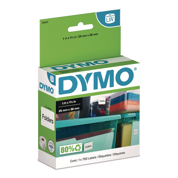 DYMO LW Multipurpose Labels, 1" x 1.5", White, 750 Labels/Roll (DYM30347) Each