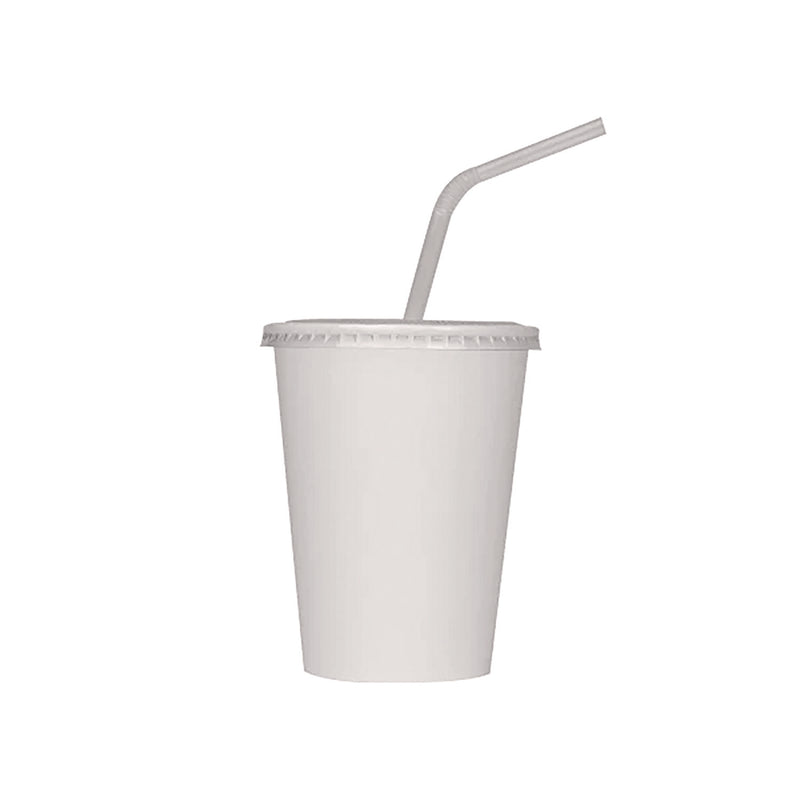 Karat Double Poly Paper Cold Cups, 12 oz, White, 1,000/Carton (KRTCKCP12W) Case of 1000