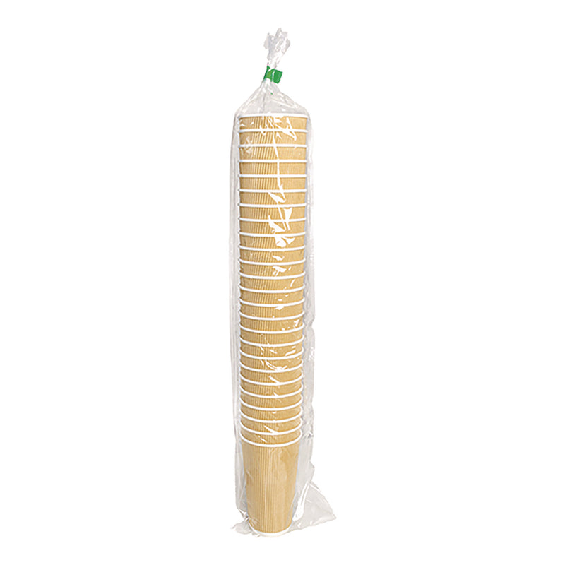 Karat Hot Cups, 20 oz, Kraft/White, 500/Carton (KRTCKRC520) Case of 500