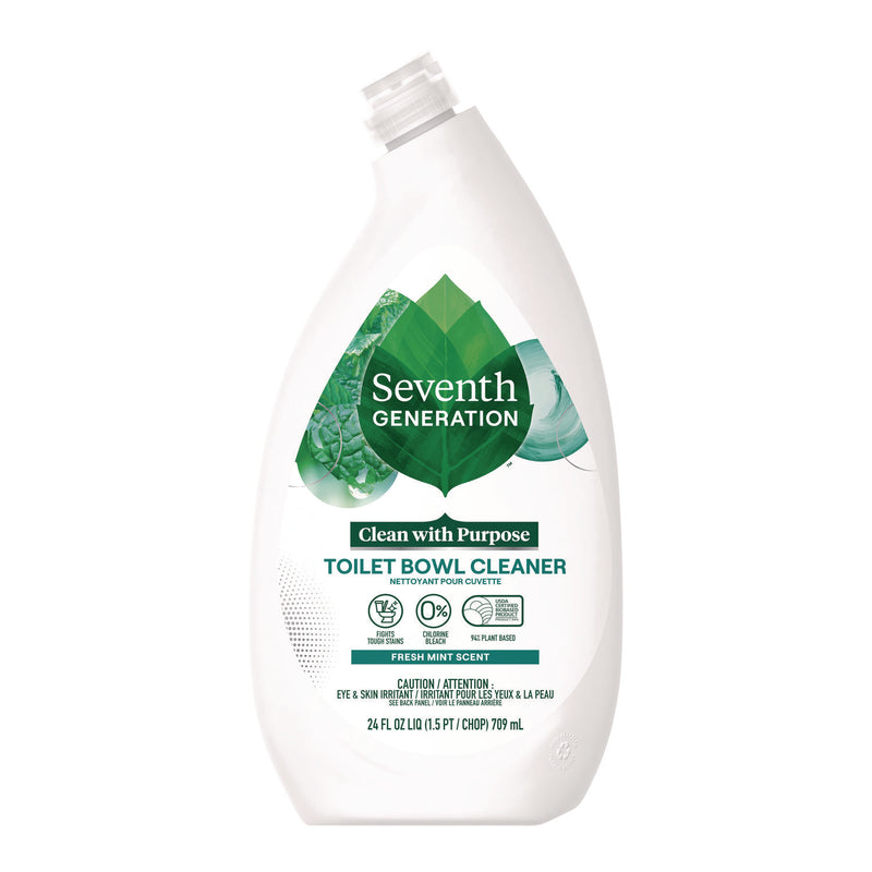 Seventh Generation Toilet Bowl Cleaner, Fresh Mint Scent, 24 oz Bottle, 4/Carton (SEV45166CT) Case of 4