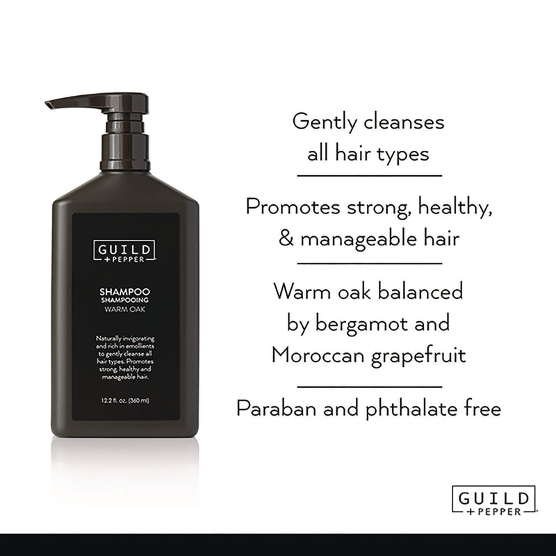 Guild+Pepper Shampoo, Warm Oak, 12.2 oz Bottle, 12/Carton (GIS100302) Case of 12