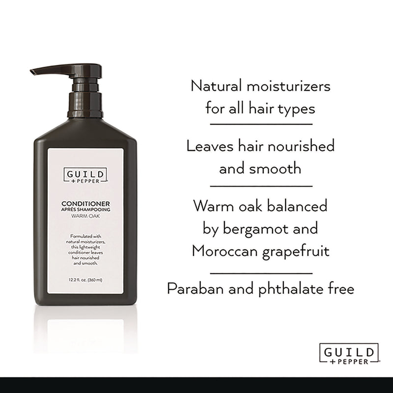 Guild+Pepper Conditioner, Warm Oak, 12.2 oz Bottle, 12/Carton (GIS100303) Case of 12