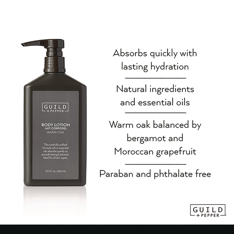 Guild+Pepper Lotion, Warm Oak, 12.2 oz Bottle, 12/Carton (GIS100305) Case of 12