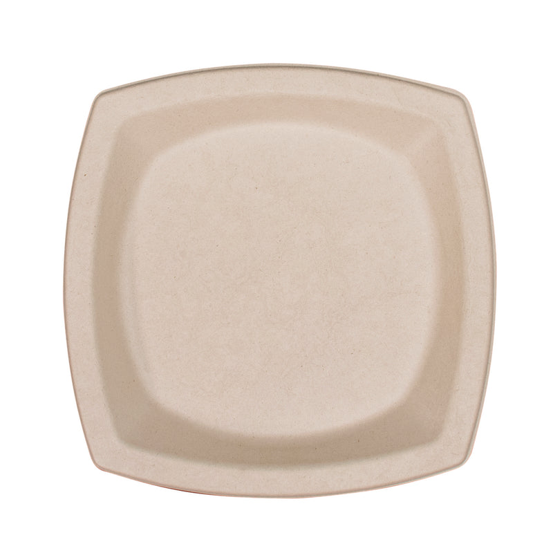 Dart Compostable Fiber Dinnerware, ProPlanet Seal, Plate, 8.25 x 8.25, Tan, 125/Pack (DCC8PSC1PFPK) Pack of 125