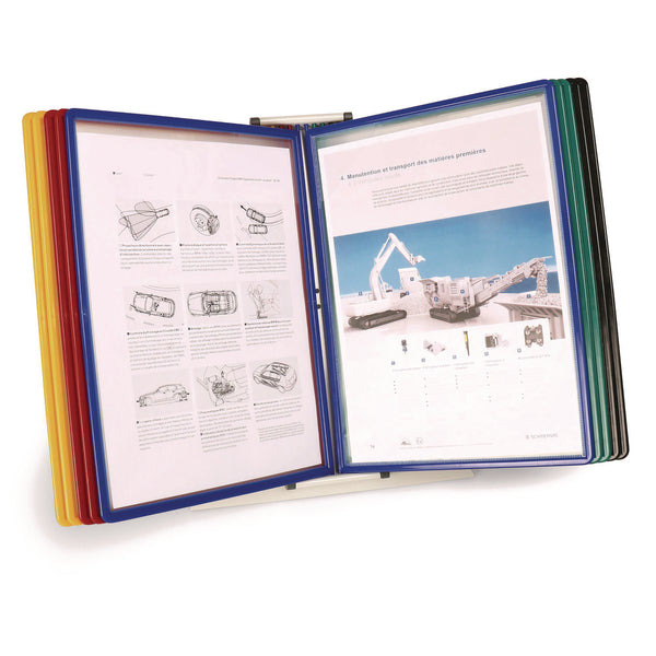 Tarifold Easy Load Desk Unit, 10 Sections, 20-Sheet Capacity, Assorted (TFIEZD791) Each