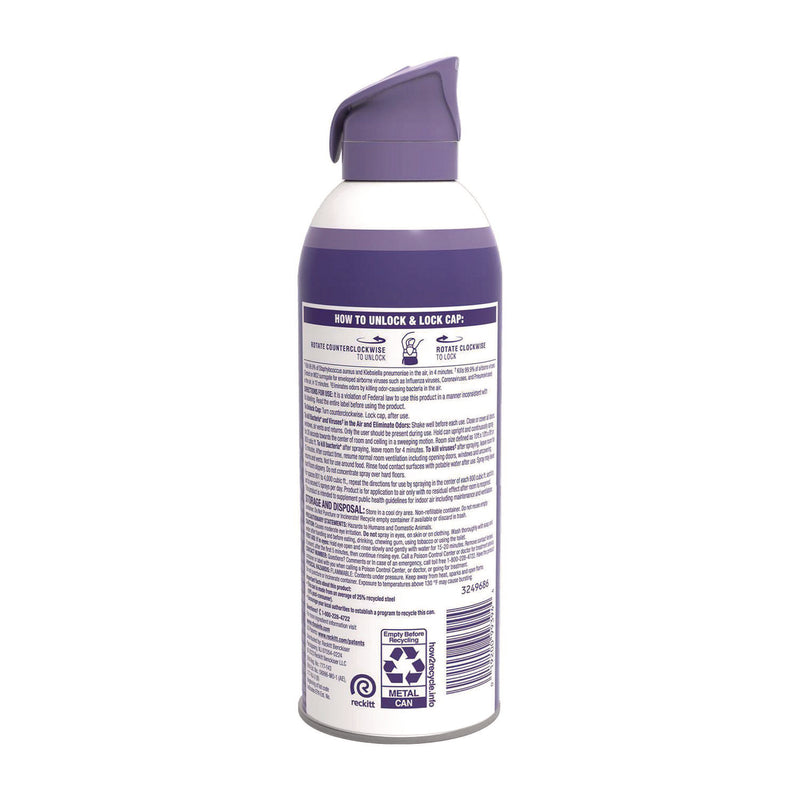 LYSOL Brand Air Sanitizer Spray, Light Breeze Scent, 10 oz Aerosol Can, 6/Carton (RAC99394CT) Case of 6