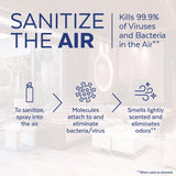 LYSOL Brand Air Sanitizer Spray, Light Breeze Scent, 10 oz Aerosol Can, 6/Carton (RAC99394CT) Case of 6
