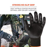 Ergodyne ProFlex 7001 Nitrile-Coated Gloves, Black, X-Small, Pair (EGO17951) 1 Pair
