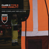 Ergodyne GloWear 8210Z Hi-Vis Class 2 Mesh Vest, 4X-Large to 5X-Large, Orange (EGO23029) Each