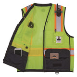 Ergodyne GloWear 8251HDZ Class 2 Two-Tone Hi-Vis Safety Vest, 4X-Large to 5X-Large, Lime (EGO23039) Each