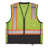 Ergodyne GloWear 8251HDZ Class 2 Two-Tone Hi-Vis Safety Vest, 4X-Large to 5X-Large, Lime (EGO23039) Each