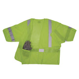 Ergodyne GloWear 8315BA Class 3 Hi-Vis Breakaway Safety Vest, 4X-Large to 5X-Large, Lime (EGO23059) Each