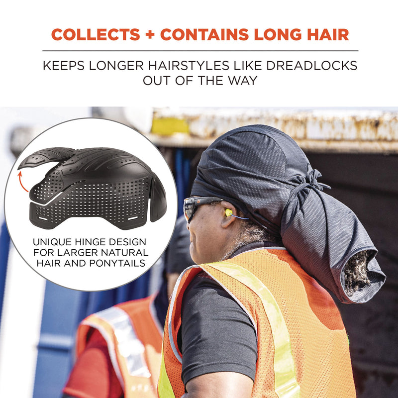 Ergodyne Skullerz 8941 Dreadlock Tube and Bump Cap Insert, Small/Medium, Black (EGO23420) Each