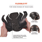 Ergodyne Skullerz 8941 Dreadlock Tube and Bump Cap Insert, Small/Medium, Black (EGO23420) Each