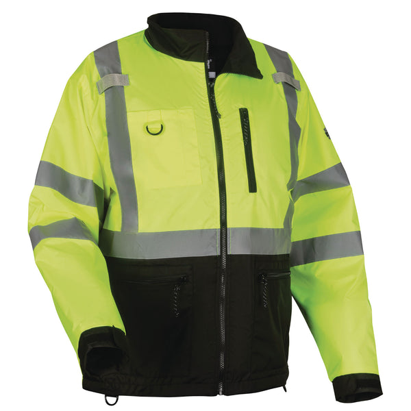 Ergodyne GloWear 8351 Class 3 Hi-Vis Windbreaker Water-Resistant Jacket, X-Large, Lime (EGO23425) Each