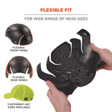 Ergodyne Skullerz 8947 Lightweight Baseball Hat and Bump Cap Insert, X-Small/Small, Lime (EGO23456) Each