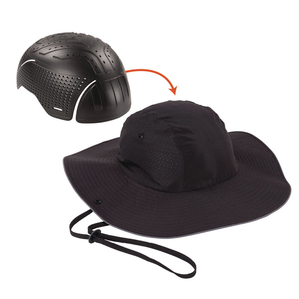 Ergodyne Skullerz 8957 Lightweight Ranger Hat and Bump Cap Insert, X-Small/Small, Black (EGO23459) Each