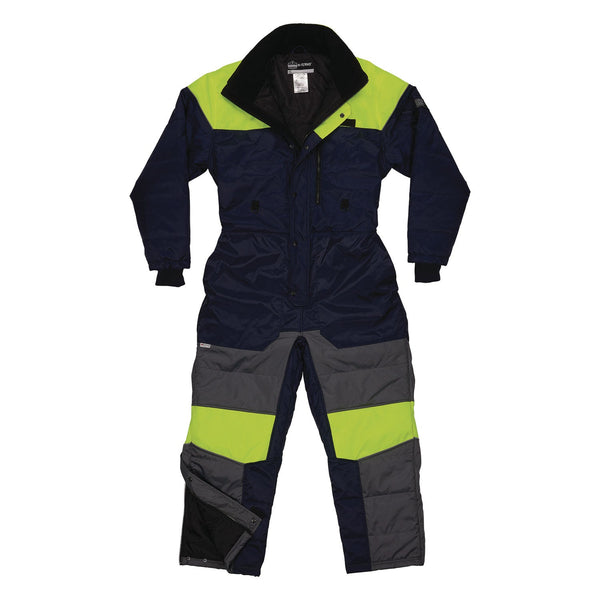 Ergodyne N-Ferno 6475 Insulated Freezer Coverall, X-Small, Navy (EGO41241) Each