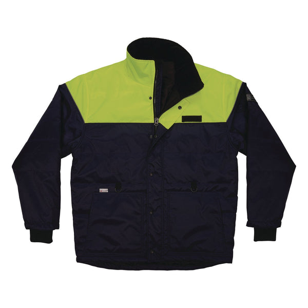 Ergodyne N-Ferno 6476 Insulated Freezer Jacket, 2X-Large, Navy (EGO41256) Each