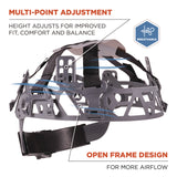 Ergodyne Skullerz 8986 6-Point Hard Hat Suspension Replacement, Gray (EGO60233) Each