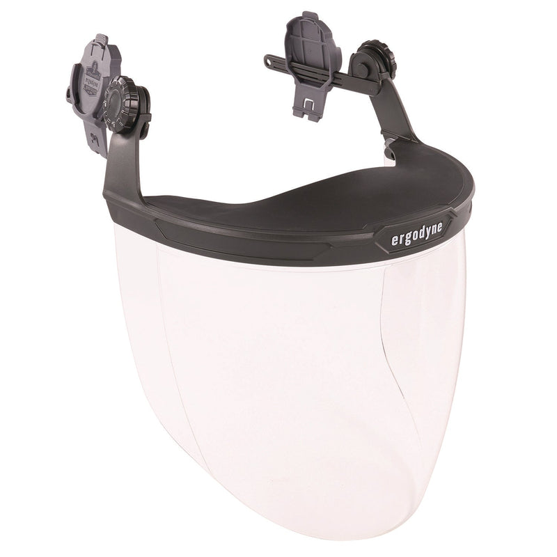 Ergodyne® Skullerz 8994 Anti-Scratch/Anti-Fog Hard Hat Face Shield, Cap-Style/Safety Helmet Adapter, Clear Lens, Ships in 1-3 Bus Days (EGO60243) Each