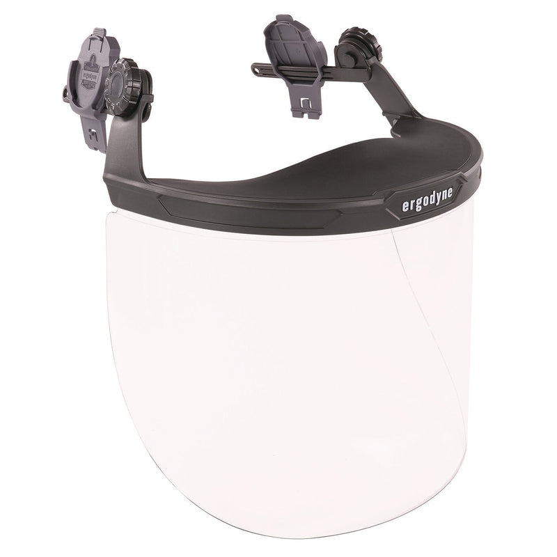 Ergodyne® Skullerz 8995 Anti-Scratch and Anti-Fog Hard Hat Face Shield with Adapter for Full Brim, Clear Lens, Ships in 1-3 Bus Days (EGO60245) Each