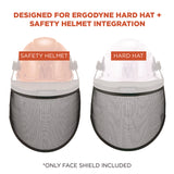 Ergodyne Skullerz 8999 Mesh Face Shield Replacement for Hard Hat and Safety Helmet, Black (EGO60253) Each