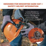 Ergodyne Skullerz 8880 NRR 26dB Hard Hat Mounted Earmuffs, Cap-Style, Gray (EGO60258) Each