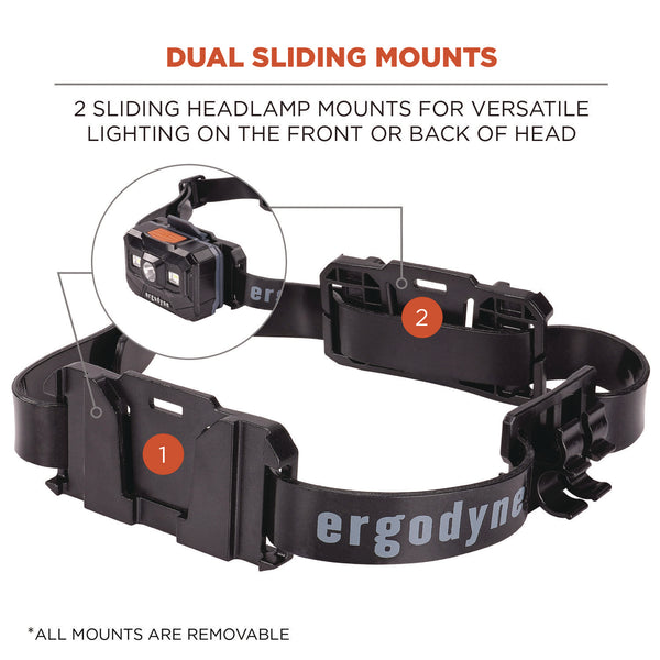 Ergodyne Skullerz 8979 Headband Light Mount with Silicone Strap (EGO60291) Each