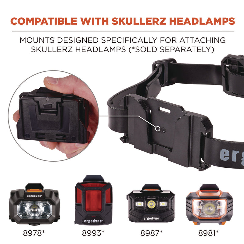 Ergodyne Skullerz 8979 Headband Light Mount with Silicone Strap (EGO60291) Each