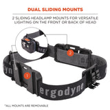 Ergodyne Skullerz 8980 Headband Light Mount with Fabric Strap (EGO60292) Each