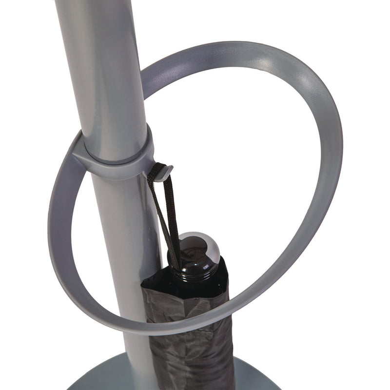 Alba Festival Coat Stand with Umbrella Holder, Five Knobs, 13.97 x 14 x 73.62, Gray (ABAPMFESTWM) Each