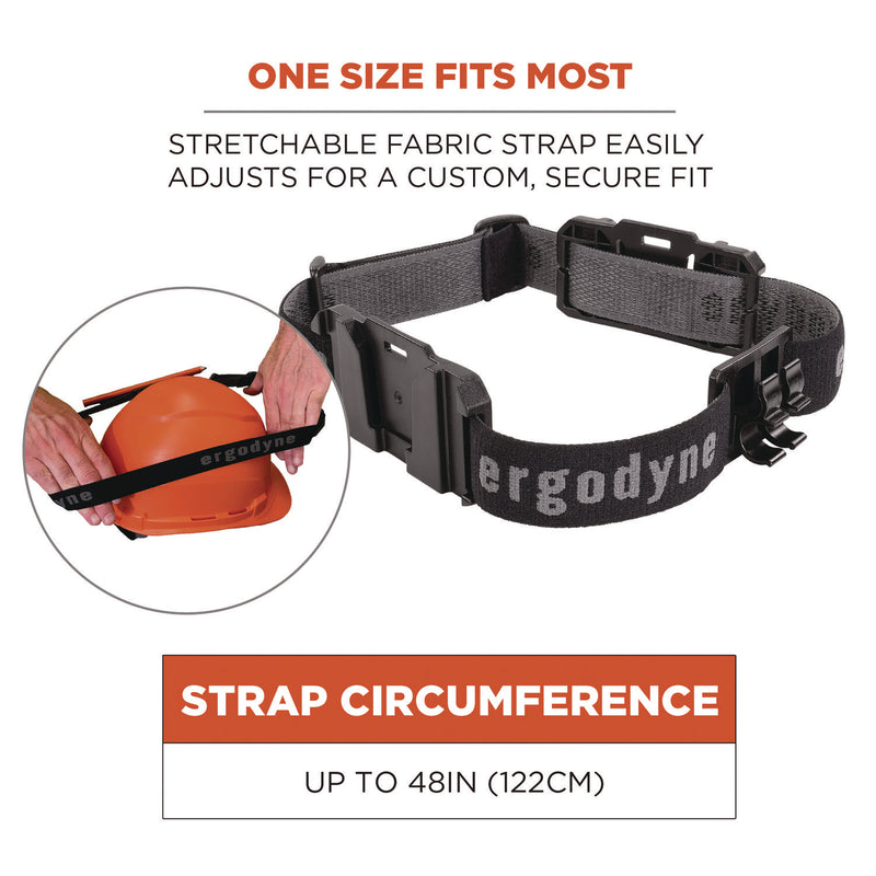 Ergodyne Skullerz 8980 Headband Light Mount with Fabric Strap (EGO60292) Each