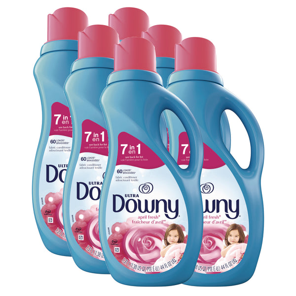 Downy Liquid Fabric Softener, April Fresh, 44 oz Bottle, 4/Carton (PGC10033) Case of 4