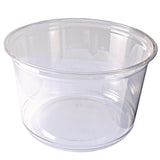 Recycleware Round Deli Container, 16 oz, 4.6" Diameter x 3" h, Clear, Plastic, 500/Carton (FABRD16) Case of 500