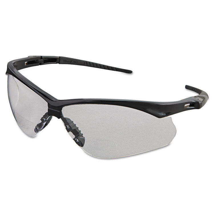 KleenGuard™ V60 Nemesis Rx Reader Safety Glasses, Black Frame, Clear Lens, +2.5 Diopter Strength (KCC28627) Each