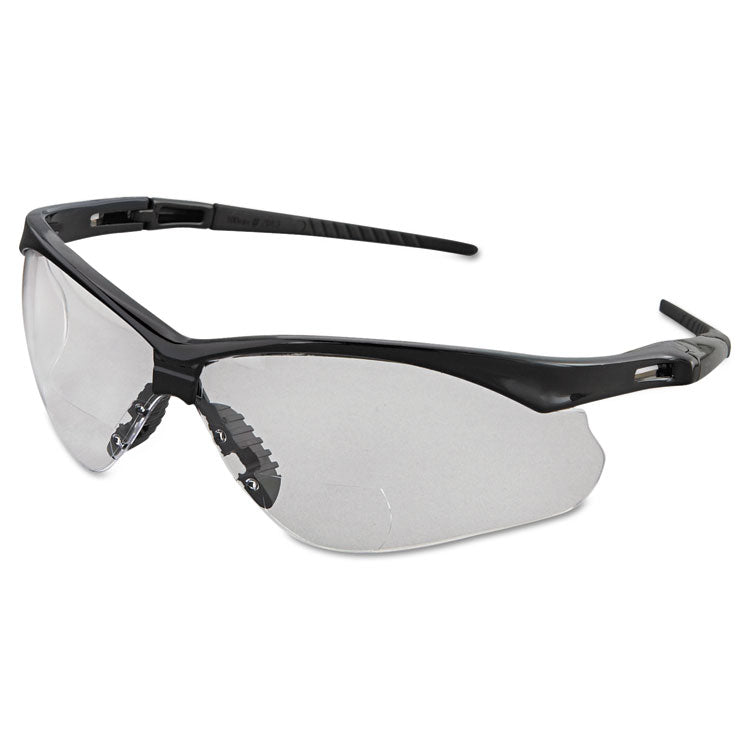 KleenGuard™ V60 Nemesis Rx Reader Safety Glasses, Black Frame, Clear Lens, +2.0 Diopter Strength (KCC28624) Each