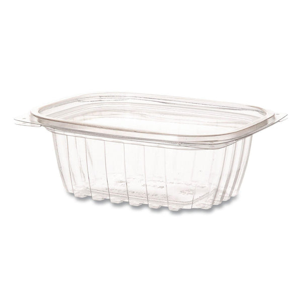 Renewable and Compostable Rectangular Deli Containers with Lid, 12 oz, 2 x 4 x 2, Clear, Plastic, 100/Pack, 3 Packs/Carton (ECOEPRC12) Case of 300