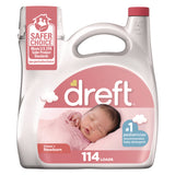 Dreft Ultra Laundry Detergent, Baby Powder Scent, 150 oz Bottle, 4/Carton (PGC12128) Case of 4