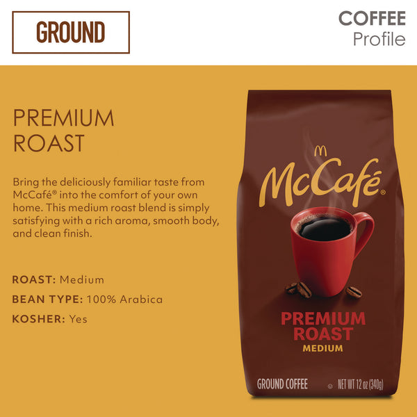 Nestlé Ground Coffee, Premium Roast, 12 oz Bag (GMT5535EA) Each