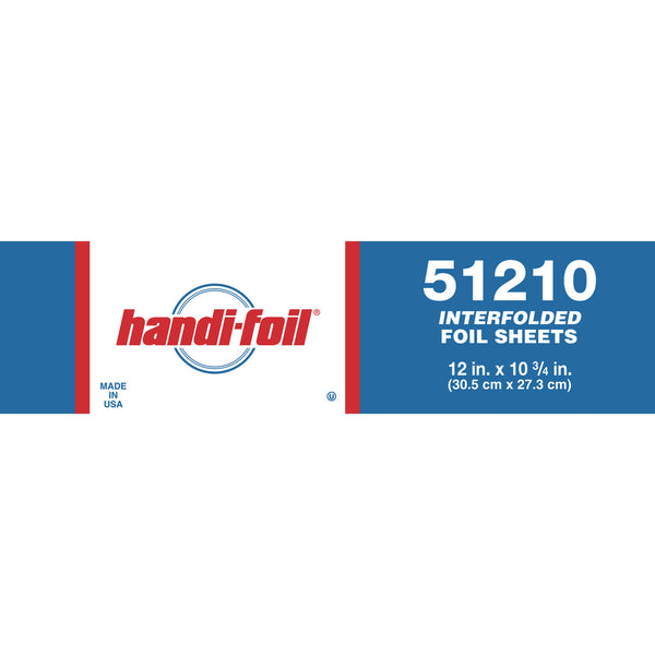 Handi-Foil Interfold Sheets, 10.75 x 12, 3,000 Sheets/Carton (HFA51210) Case of 3000