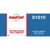 Handi-Foil Interfold Sheets, 10.75 x 12, 3,000 Sheets/Carton (HFA51210) Case of 3000