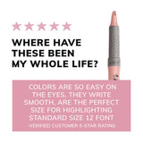 BIC® Brite Liner Grip Pocket Highlighter, Assorted Ink Colors, Chisel Tip, Assorted Barrel Colors, 6/Set, 6 Sets/Pack (BICGBLD36EAST) Pack of 36