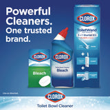 Clorox® Disinfecting Toilet Bowl Cleaner with Bleach, Rain Clean Scent, 24 oz Bottle, 2/Pack (CLO30924)