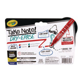 Crayola® Take Note Dry Erase Markers, Chisel Tip, Assorted Colors, 4/Set (CYO586543) Each