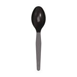 Dixie® Mediumweight Polystyrene Wrapped Cutlery, Teaspoon, Black, 1,000/Carton (DXETM53C1) Case of 1000