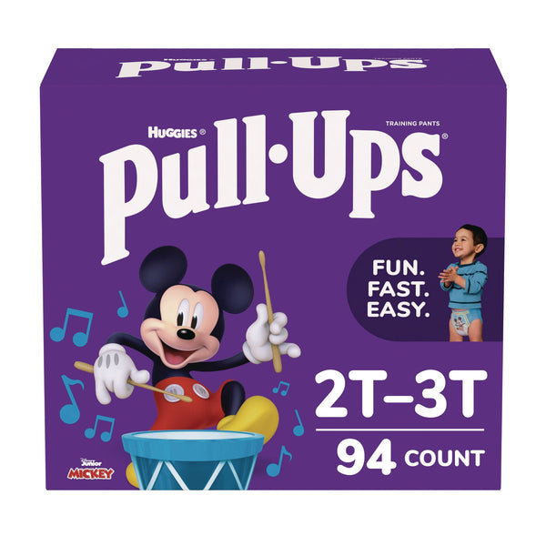 Huggies® Pull-Ups Learning Designs Potty Training Pants for Boys, 2T-3T, 18 lbs to 34 lbs, 94/Carton (KCC45266) Case of 94