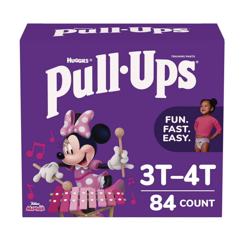 Huggies® Learning Designs Potty Training Pants for Girls, Size 5, 3T-4T, 32 lbs to 40 lbs, 84/Carton (KCM45269) Case of 84