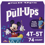 Huggies® Learning Designs Potty Training Pants for Boys, Size 6, 4T-5T, 38 lbs to 50 lbs, 74/Carton (KCM45270) Case of 74